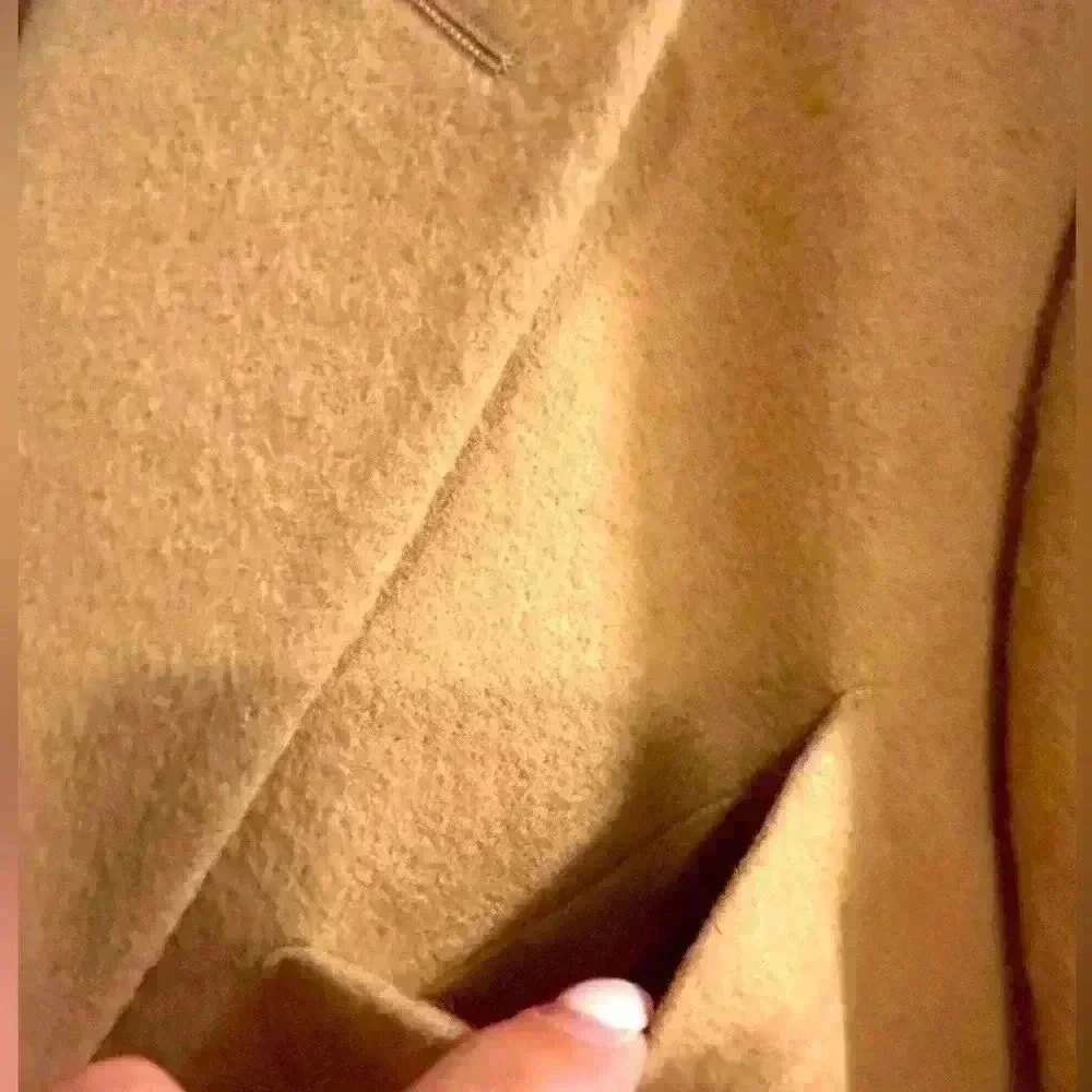 Andrew Fezza Men's Tan Camel Hair‎ Blazer Size 42L Business Two-Button